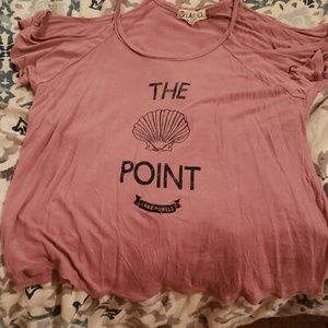 Off the shoulder or shoulder cut out